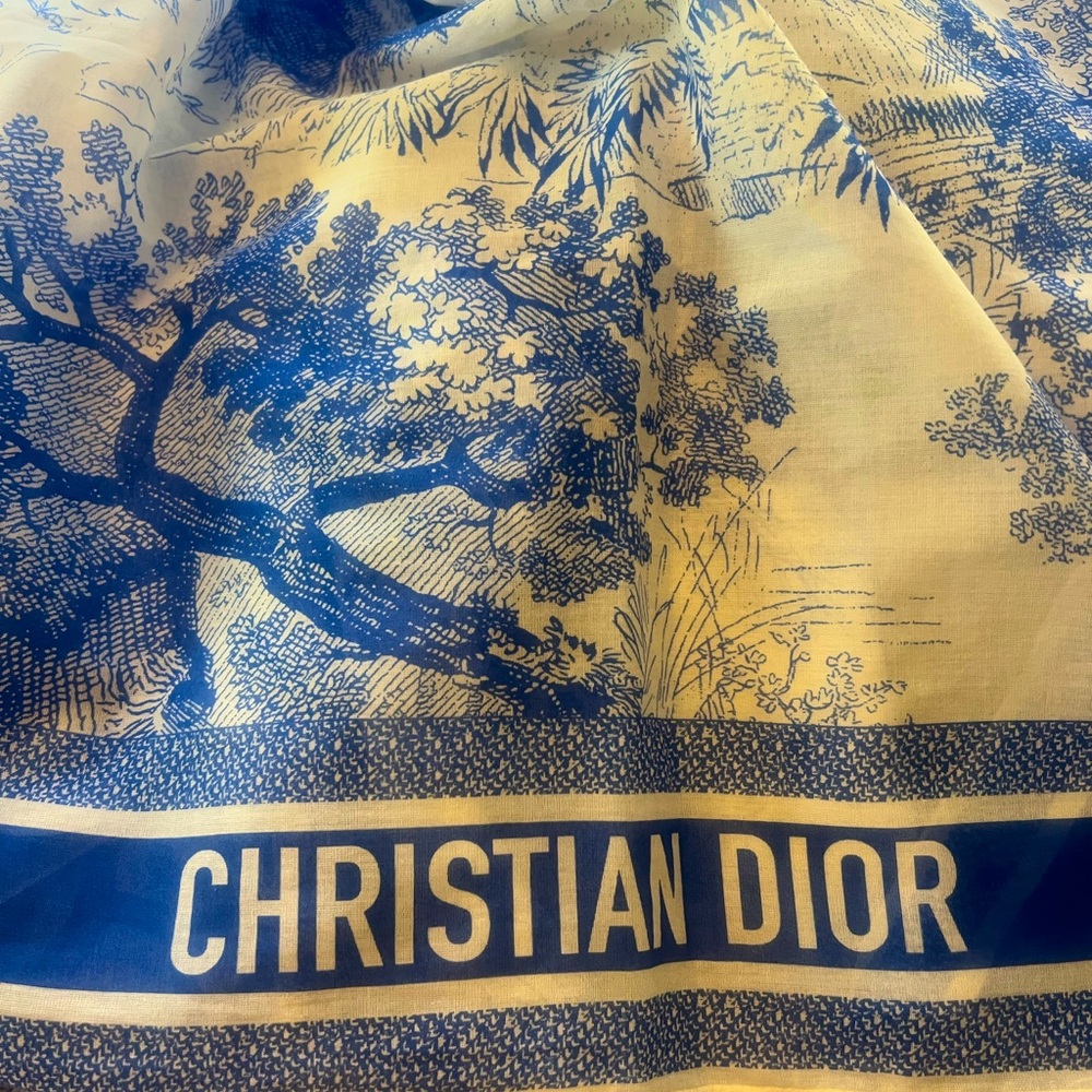 100% Authentic Dior Toile De Jouy Sauvage Sarong